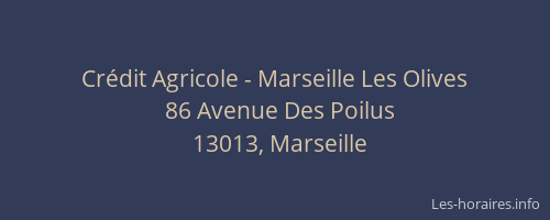 Crédit Agricole - Marseille Les Olives