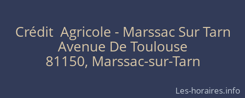 Crédit  Agricole - Marssac Sur Tarn