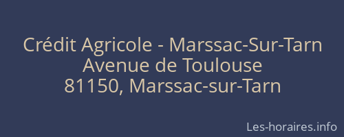Crédit Agricole - Marssac-Sur-Tarn