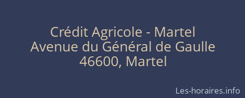 Crédit Agricole - Martel