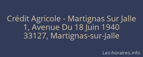 Crédit Agricole - Martignas Sur Jalle