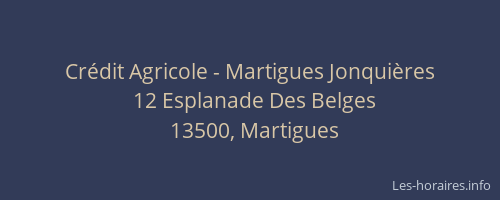Crédit Agricole - Martigues Jonquières
