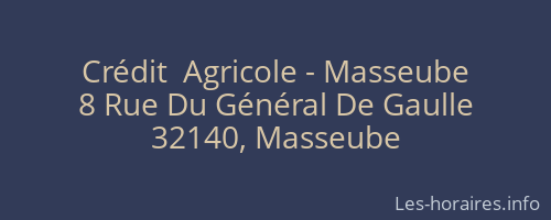 Crédit  Agricole - Masseube