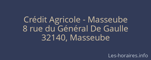 Crédit Agricole - Masseube