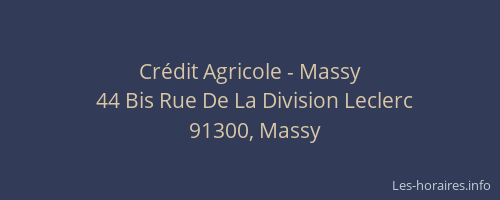 Crédit Agricole - Massy