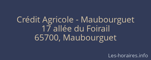 Crédit Agricole - Maubourguet