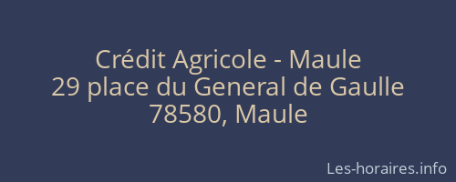 Crédit Agricole - Maule