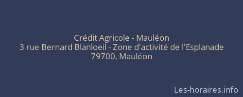 Crédit Agricole - Mauléon