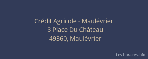Crédit Agricole - Maulévrier