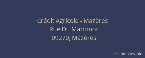 Crédit Agricole - Mazères