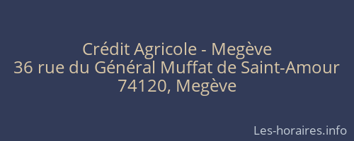 Crédit Agricole - Megève