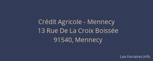 Crédit Agricole - Mennecy