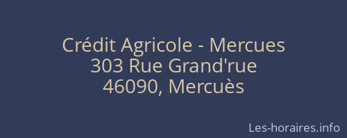 Crédit Agricole - Mercues