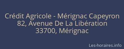 Crédit Agricole - Mérignac Capeyron
