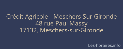 Crédit Agricole - Meschers Sur Gironde