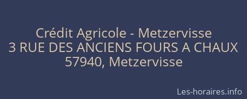 Crédit Agricole - Metzervisse