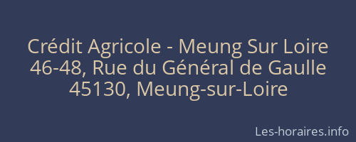 Crédit Agricole - Meung Sur Loire