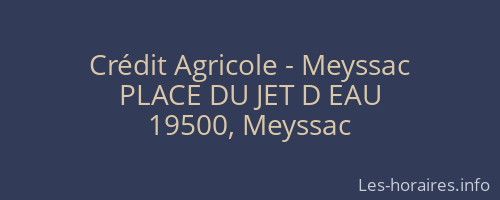 Crédit Agricole - Meyssac
