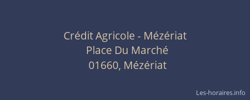 Crédit Agricole - Mézériat