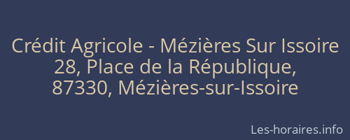 Crédit Agricole - Mézières Sur Issoire