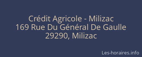 Crédit Agricole - Milizac