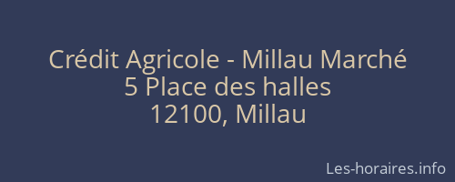 Crédit Agricole - Millau Marché