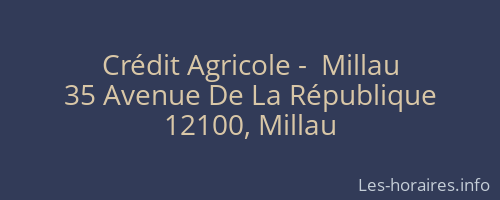 Crédit Agricole -  Millau