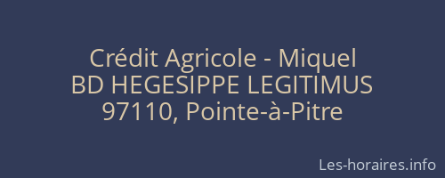 Crédit Agricole - Miquel