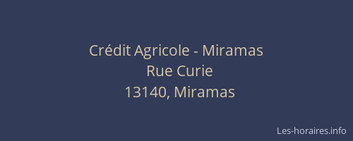Crédit Agricole - Miramas