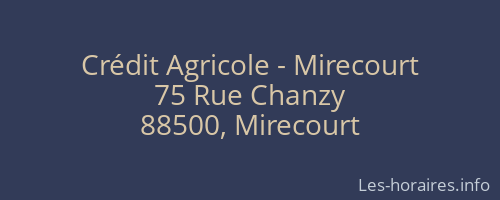 Crédit Agricole - Mirecourt