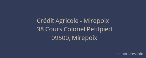 Crédit Agricole - Mirepoix