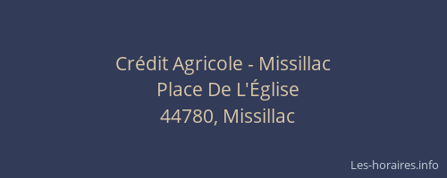 Crédit Agricole - Missillac