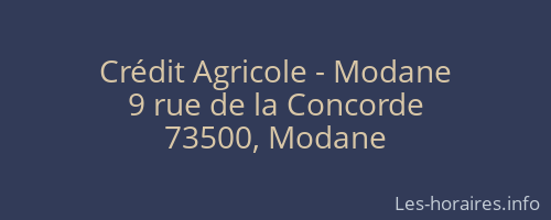 Crédit Agricole - Modane