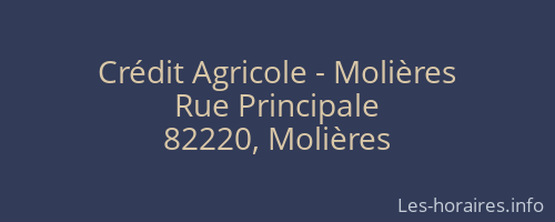 Crédit Agricole - Molières