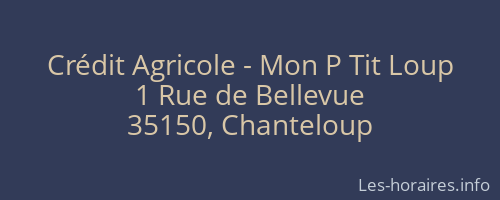 Crédit Agricole - Mon P Tit Loup