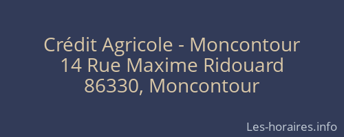 Crédit Agricole - Moncontour