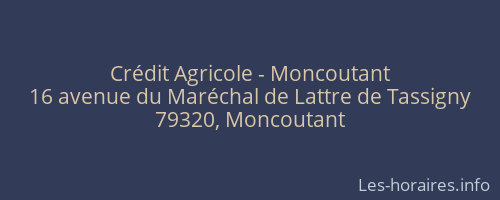 Crédit Agricole - Moncoutant