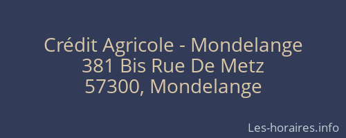Crédit Agricole - Mondelange