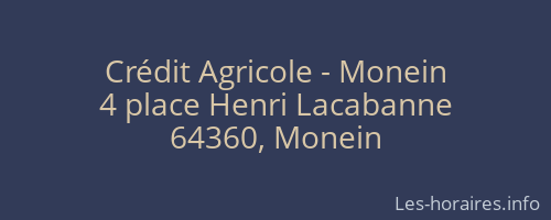Crédit Agricole - Monein