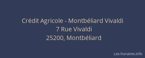 Crédit Agricole - Montbéliard Vivaldi