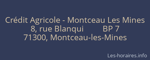 Crédit Agricole - Montceau Les Mines