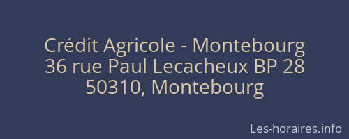 Crédit Agricole - Montebourg