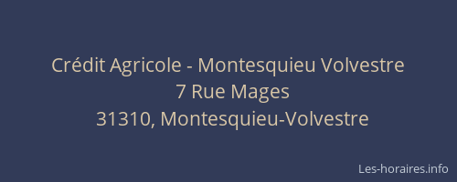 Crédit Agricole - Montesquieu Volvestre
