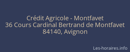 Crédit Agricole - Montfavet