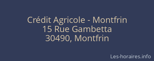 Crédit Agricole - Montfrin