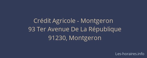 Crédit Agricole - Montgeron