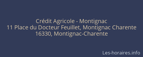 Crédit Agricole - Montignac