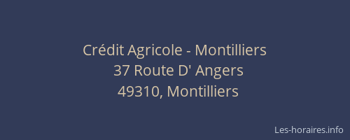 Crédit Agricole - Montilliers