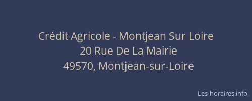 Crédit Agricole - Montjean Sur Loire