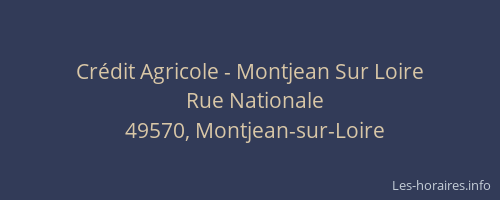 Crédit Agricole - Montjean Sur Loire